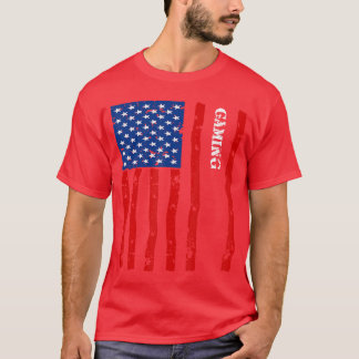 Cool Gaming Accessorieshings Stuff USA Flag for Wo T-Shirt