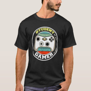 Cool Gaming Student By Day Gamer By Night Quote 2 T-Shirt