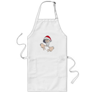 Cool Gangsta Hip Hop Hand Rap Santa Claus Long Apron