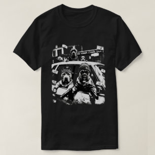 Cool Gangster Dogs Retro Hip Hop T-Shirt
