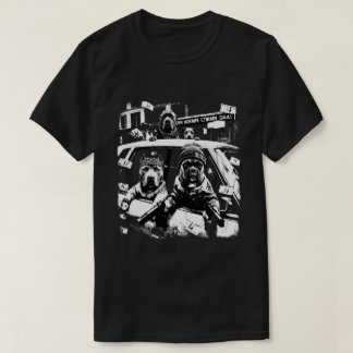 Cool Gangster Dogs Retro Hip Hop T-Shirt