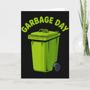 Cool Garbage Truck Art For Men Women Kids Garbage  Card