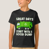 Cool Garbage Truck Good Dump Truck Men Kids Boys T