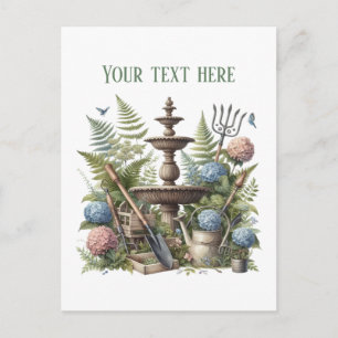 Cool Gardening Landscaping customizable  Postcard