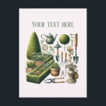 Cool Gardening Landscaping customizable Postcard<br><div class="desc">Cool Gardening Landscaping customizable Postcard</div>