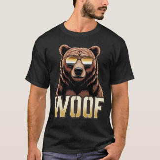 Cool Gay Bear Pride Bear Pride Flag Woof T-Shirt