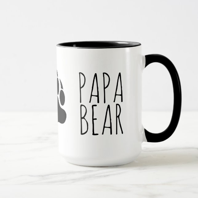 Cool Gay Bears Pride Bear Paw Papa Bear Mug (Right)
