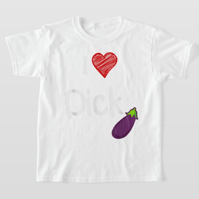 Cool Gay Pride Quote I Love Dick Funny Gay Pride  T-Shirt (Laydown)