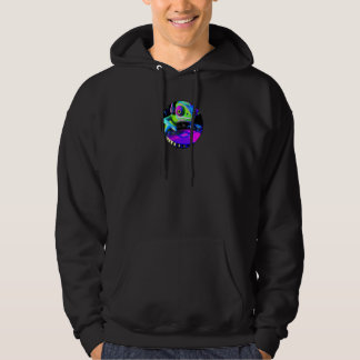 Cool Gecko DJ mixing on the Turntables Hoodie
