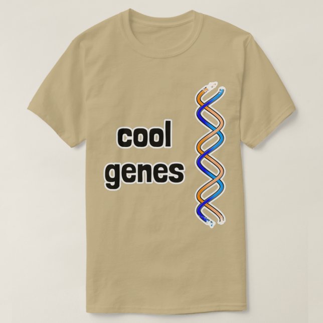 Cool Genes DNA Double Helix T-Shirt (Design Front)
