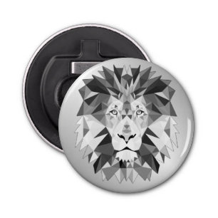 Cool Geometric Lion Head Bottle Opener