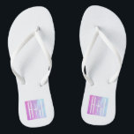 Cool Geometric Pink & Purple | Couples Initials Jandals<br><div class="desc">Cool,  minimal and modern..

Thank you for your purchase!</div>