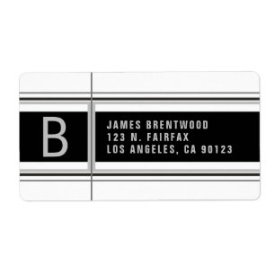 Cool Geometric Stylised Return Address