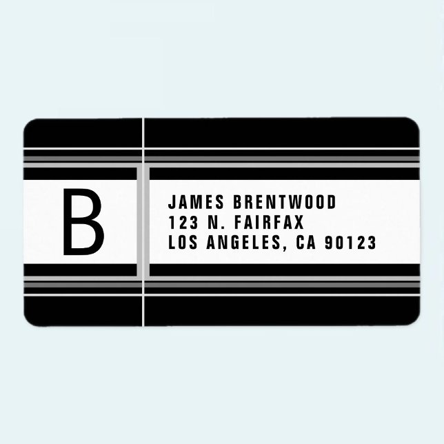 Cool Geometric Stylised Return Address Label (Creator Uploaded)