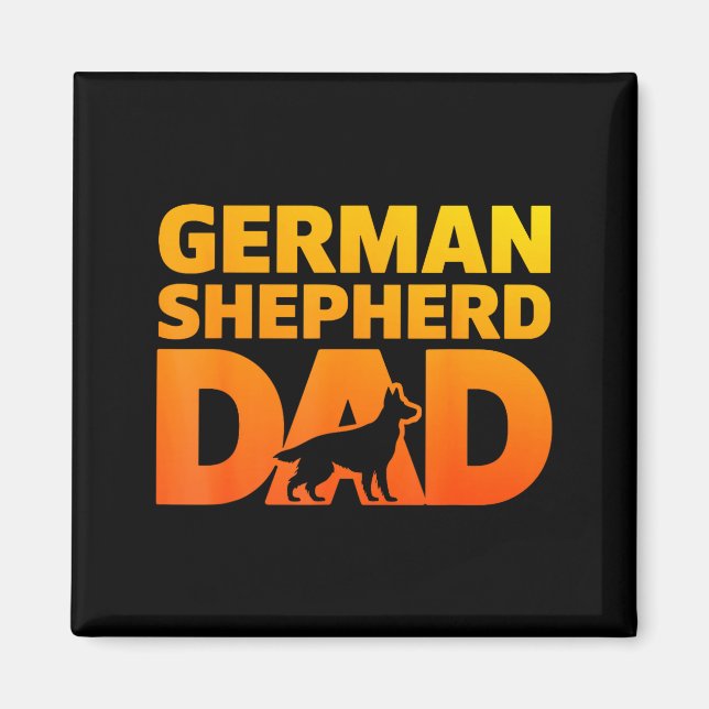 Cool German Shepherd Design For Men Boys Dog Lover Magnet (Front)