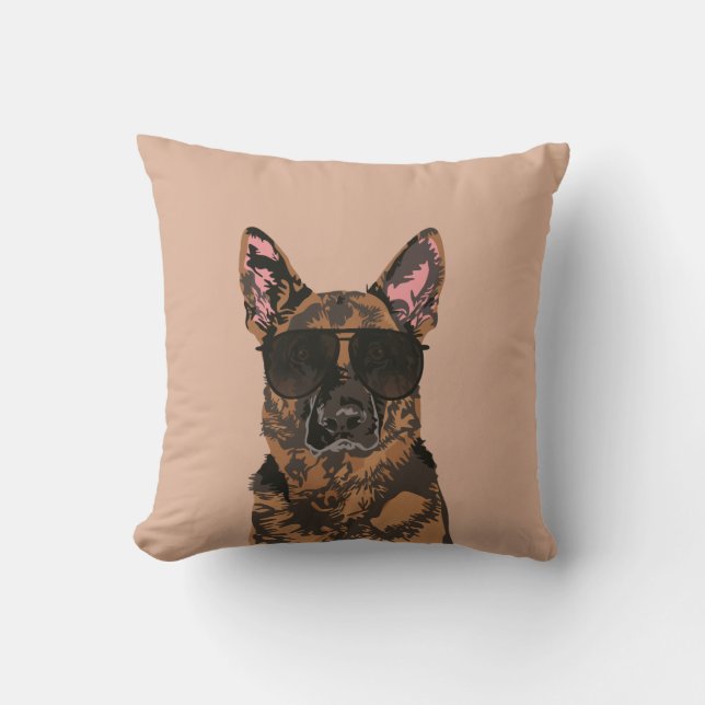 Cool German Shepherd for German Shepherd Lovers Cushion (Front)