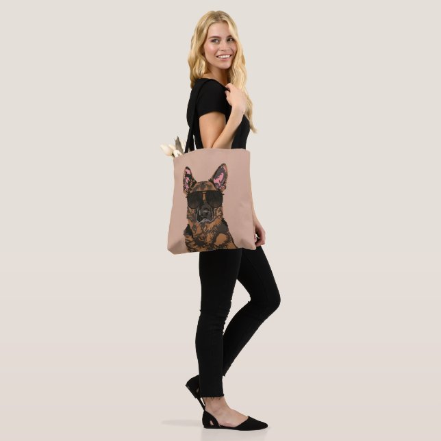 Cool German Shepherd for German Shepherd Lovers Tote Bag (On Model)
