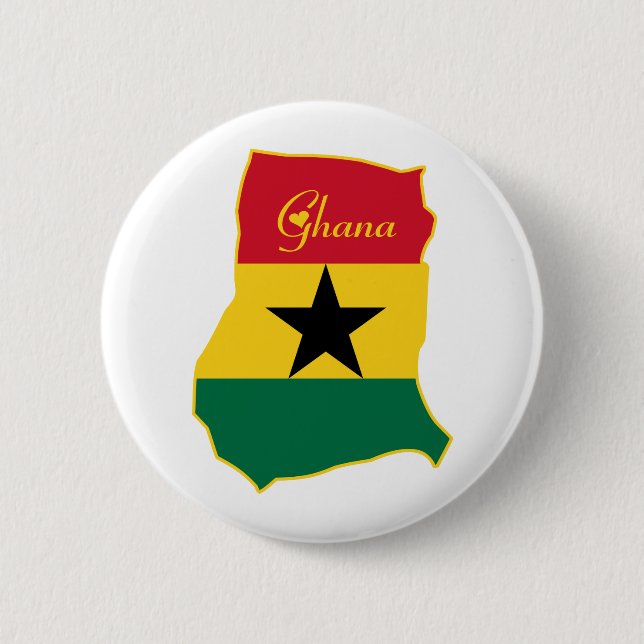 Cool Ghana 6 Cm Round Badge (Front)