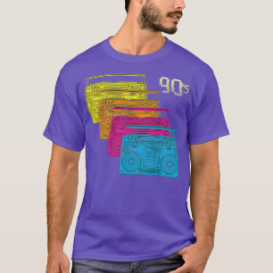 Cool Ghetto blaster 90s party DJ disco music T-Shirt