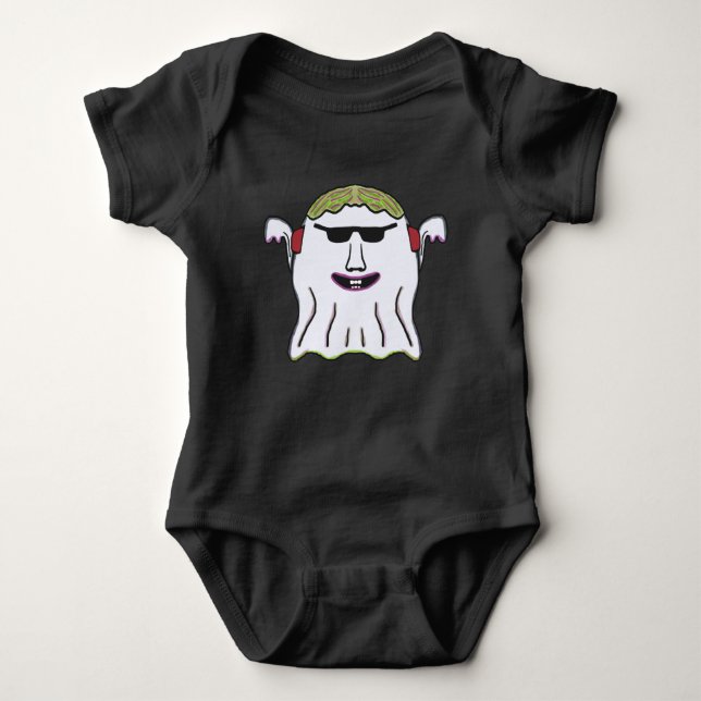 Cool Ghost Baby Bodysuit (Front)