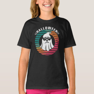 Cool Ghost Halloween Retro Design T-Shirt