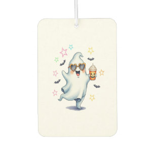 Cool Ghost Halloween Vibes Car Air Freshener