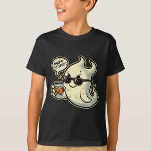 Cool Ghost Whiskey Pun Men Women Funny Halloween T-Shirt