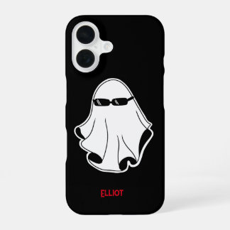 Cool Ghost with black sunglasses iPhone 16 Case