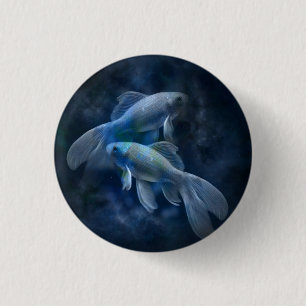 Cool Ghostly Goldfish 3 Cm Round Badge