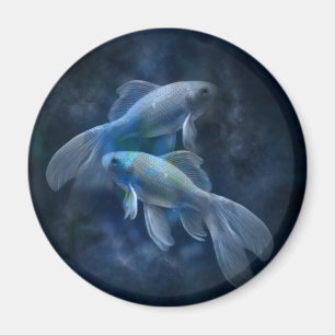 Cool Ghostly Goldfish Magnet