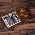 Cool Gift Set: Steel Shot Glasses & 5 oz. Flask