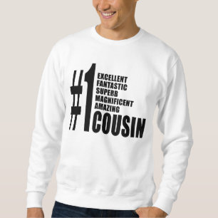 Cool Gifts for Cousins : Number One Cousin Sweatshirt