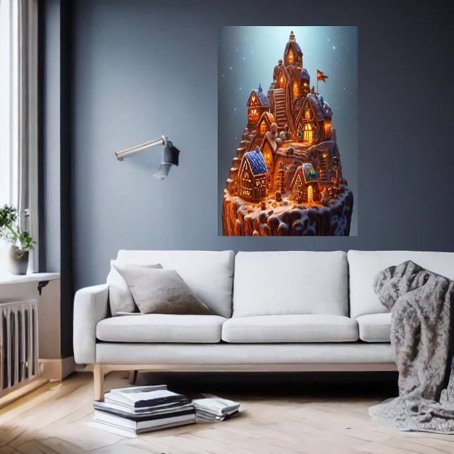 Cool Gingerbread village | AI Art Poster (Creator Uploaded)