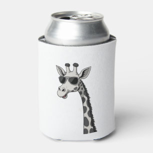 Cool Giraffe Art For Men Women Kids Animal Lover A Can Cooler