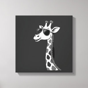 Cool Giraffe Art For Men Women Kids Animal Lover A Canvas Print