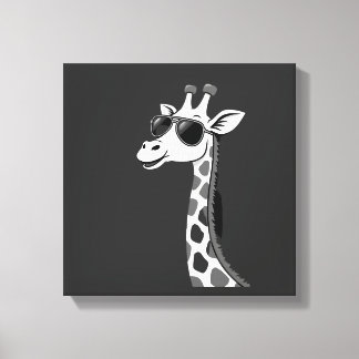 Cool Giraffe Art For Men Women Kids Animal Lover A Canvas Print