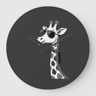 Cool Giraffe Art For Men Women Kids Animal Lover A Large Clock