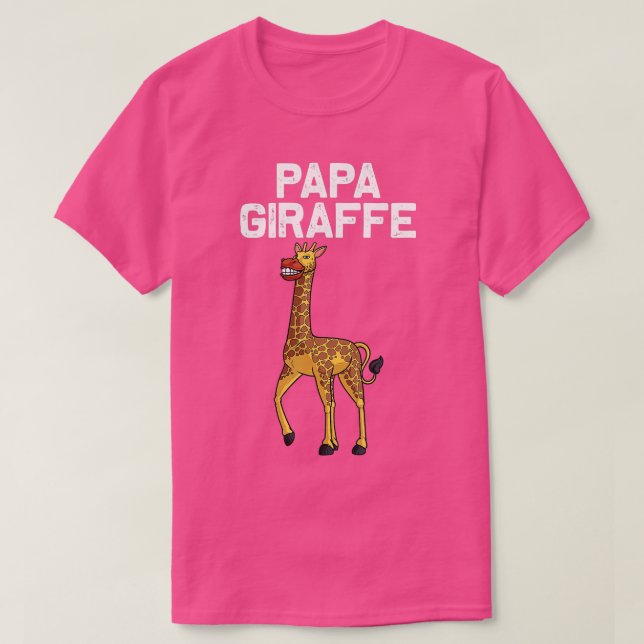 Cool Giraffe For Men Dad Animal Lover Wildlife Zoo T-Shirt (Design Front)