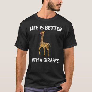 Cool Giraffe For Men Women Animal Wildlife Zoo Sa T-Shirt
