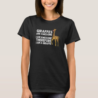 Cool Giraffe For Men Women Animal Wildlife Zoo Saf T-Shirt