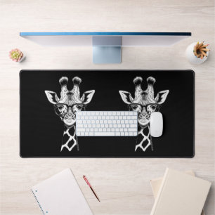 Cool Giraffe Graphic Casual Summer Funny Cute Anim Desk Mat