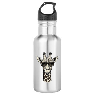 Cool Giraffe Sunglasses Vintage Engraving Shirt_1 532 Ml Water Bottle