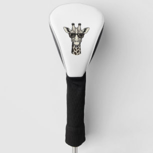 Cool Giraffe Sunglasses Vintage Engraving Shirt_1 Golf Head Cover