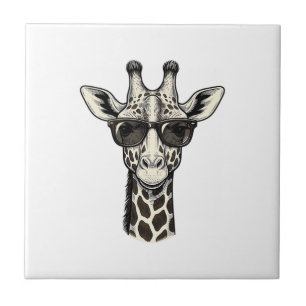 Cool Giraffe Sunglasses Vintage Engraving Shirt_1 Tile