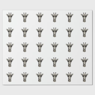 Cool Giraffe Sunglasses Vintage Engraving Shirt_1 Wrapping Paper