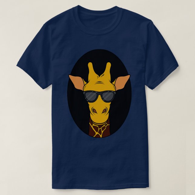 Cool giraffe with a sunglasses T-Shirt (Design Front)