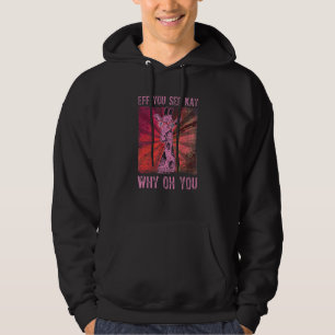 Cool Giraffe With Glasses Hoodie
