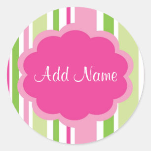 Cool Girl Customisable Stripe Sticker