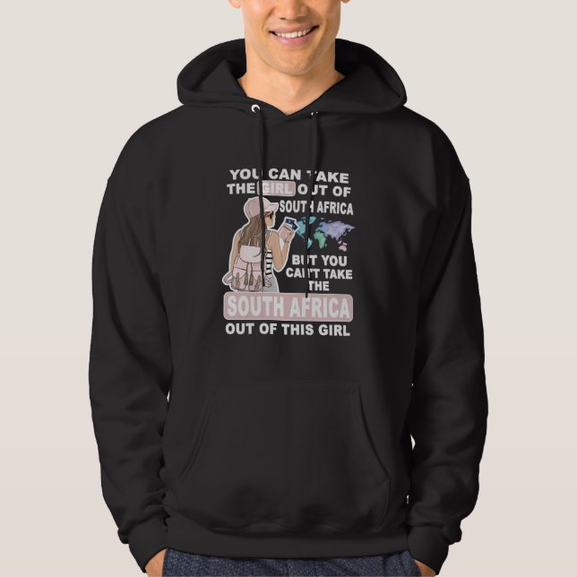 Cool Girl from South Africa  Proud South Africa Gi Hoodie (Front)