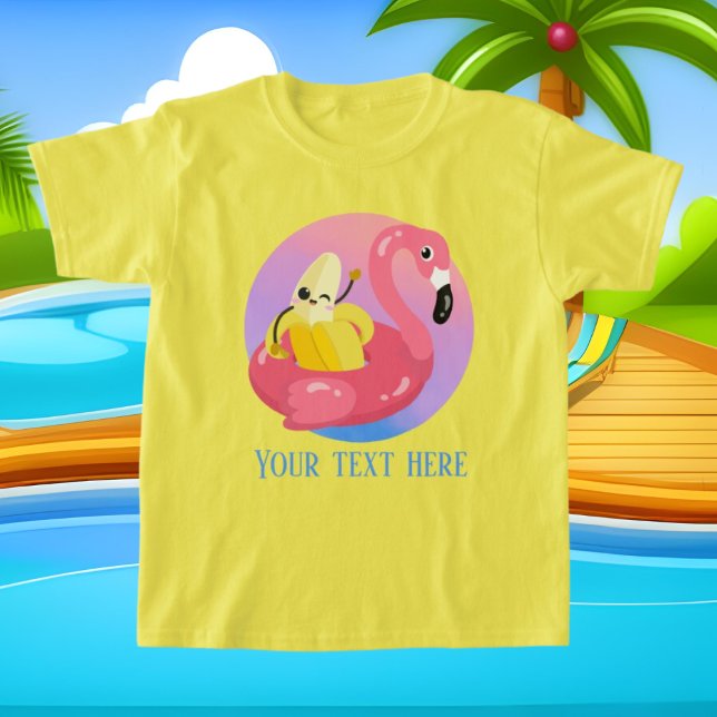 cool girls beach banana add text T-Shirt (Creator Uploaded)